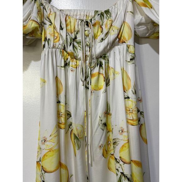 For Love & Lemons Serafina Floral Mini Dress Size Medium NWT Flirty Feminine - Picture 7 of 15